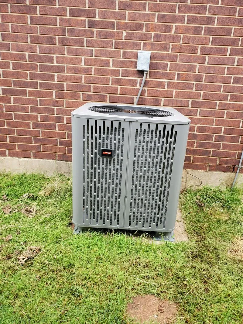 New RunTru AC condenser installation by ARP Heat And Air