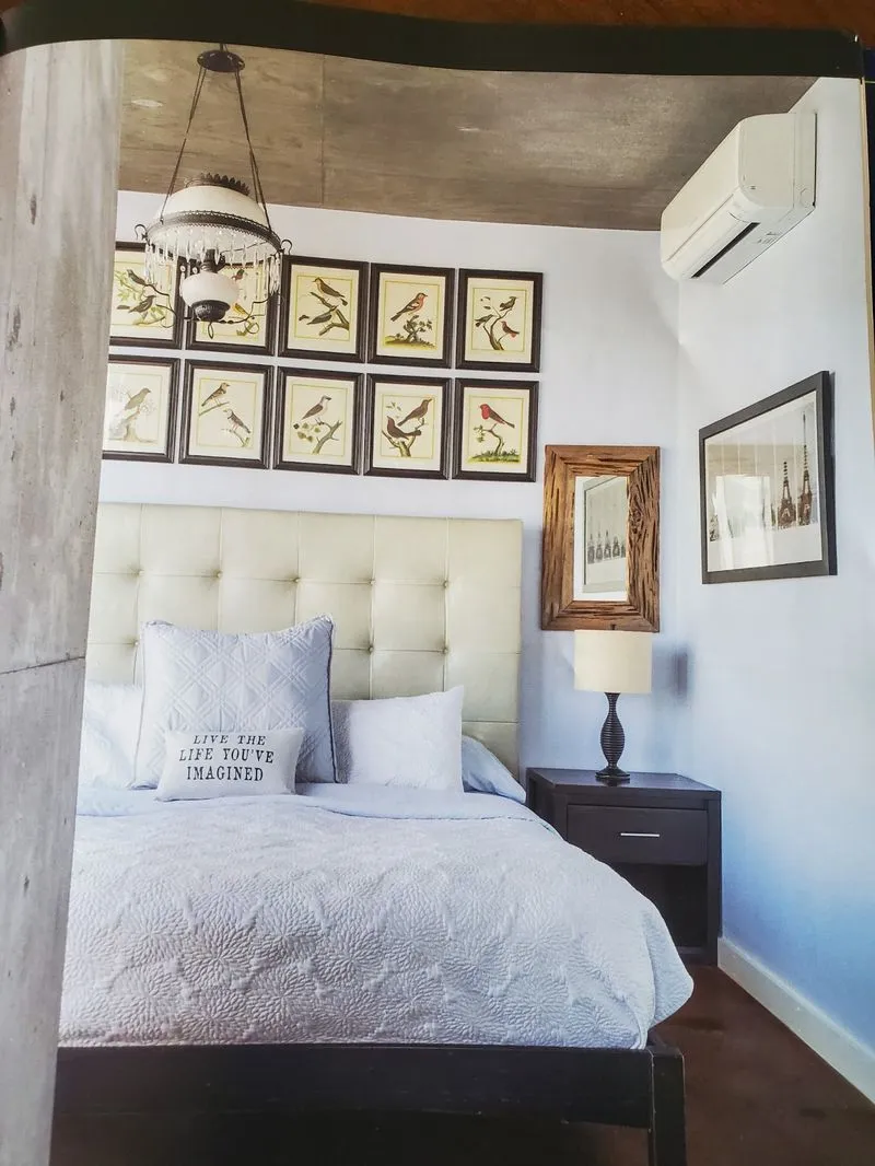 Ductless mini split indoor unit installed in bedroom by ARP Heat And Air